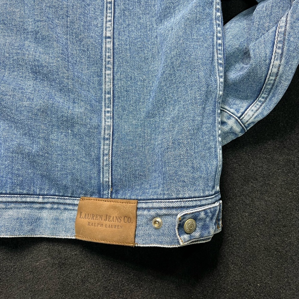 Lauren Jeans Co. Ralph Lauren Mens Fleece Sherpa Denim Jacket - Picture 7 of 15